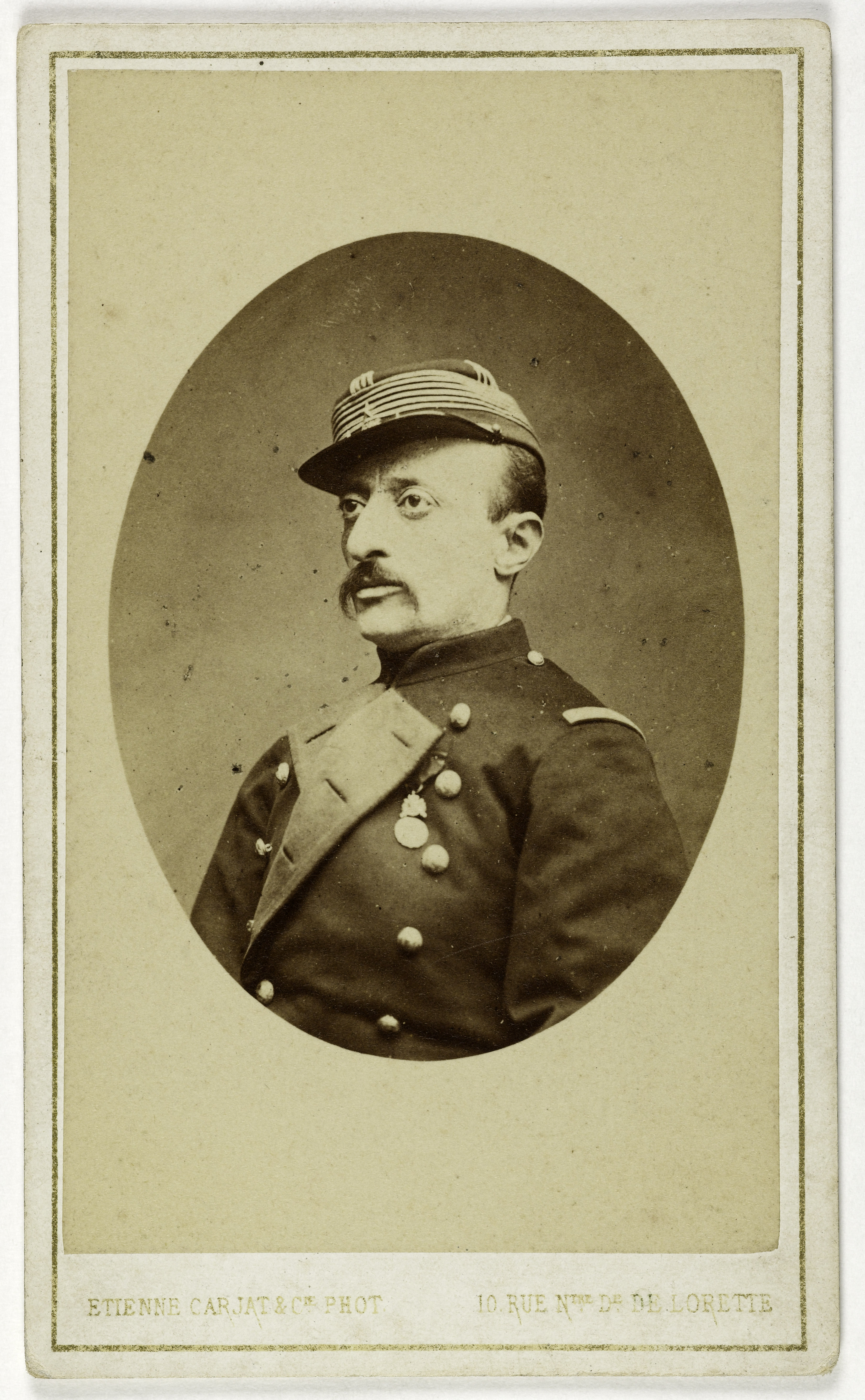 Etienne Carjat, Portrait de Napoléon-François-Paul-Thomas La Cécilia (1835-1878), (aventurier, général de la Commune)