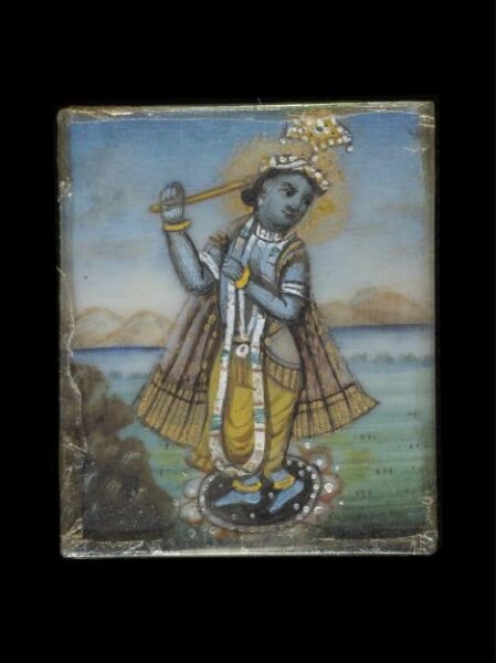 Unknown, One of nine paintings depicting Hindu deities.