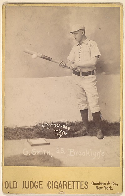 Goodwin & Company, G. Smith, Shortstop, Brooklyn, from the series Old Judge Cigarettes