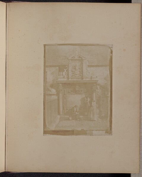 Hill & Adamson, [Greyfriars' Churchyard, the Dennistoun Monument with D.O.Hill and his nieces]