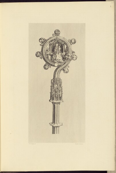 Édouard Baldus, [Design for a Staff by Martin Schongauer]