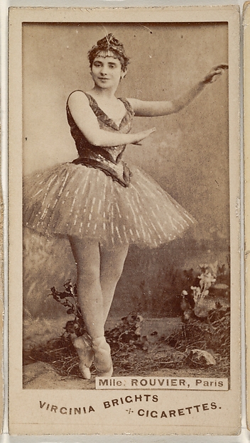 Allen & Ginter, Mlle. Rouvier, Paris, from the Actors and Actresses series (N45, Type 1) for Virginia Brights Cigarettes