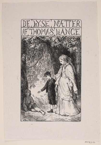 F. Hendriksen, Titelblad til Th. Lange "De lyse nætter"