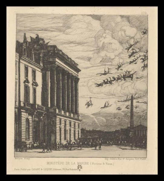 Meryon, Charles, The Admirality, Paris
