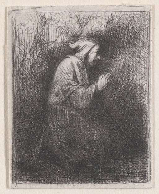 Charles Jacque, Praying Monk
