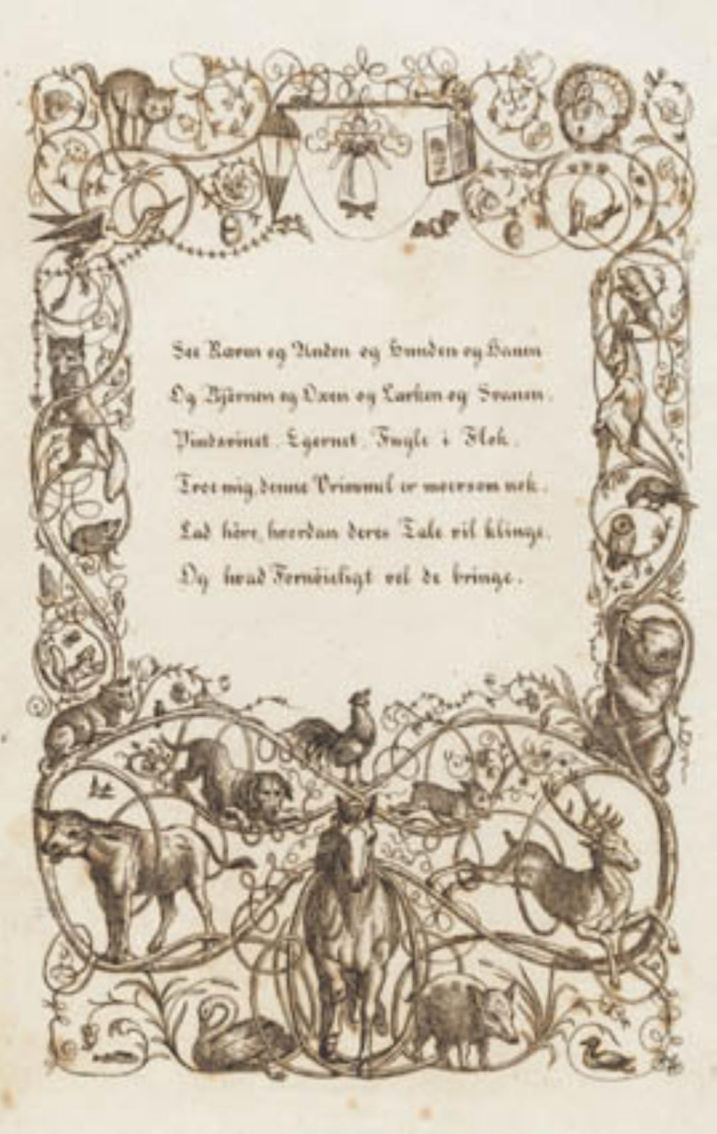 Martinus Rørbye, Illustration til "Halvhundrede Fabler for Børn" af Hey