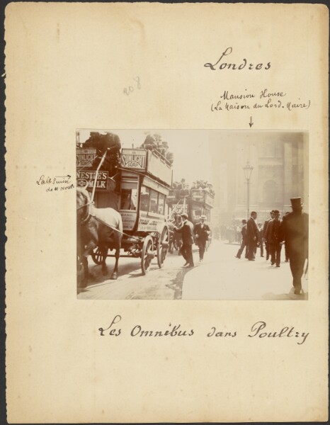 Unknown, [Omnibuses on Poultry, London]