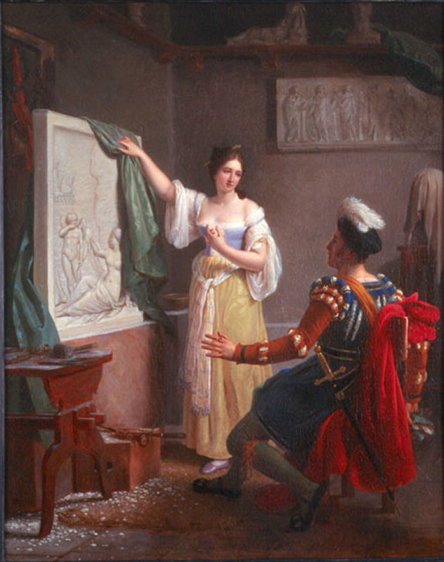Jean Louis Ducis, Properzia de Rossi terminant son dernier bas-relief