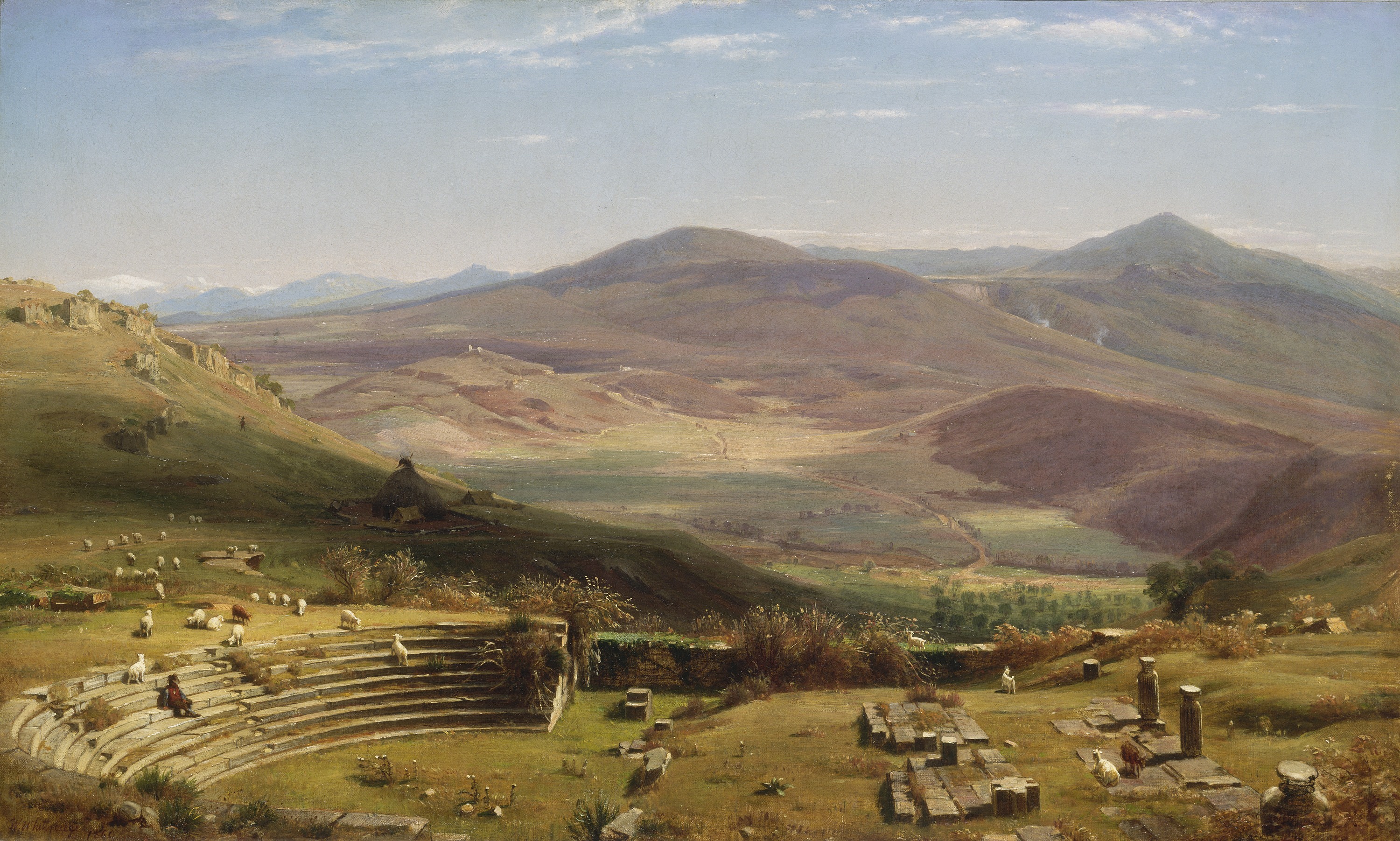 Worthington Whittredge, The Amphitheatre of Tusculum and Albano Mountains, Rome