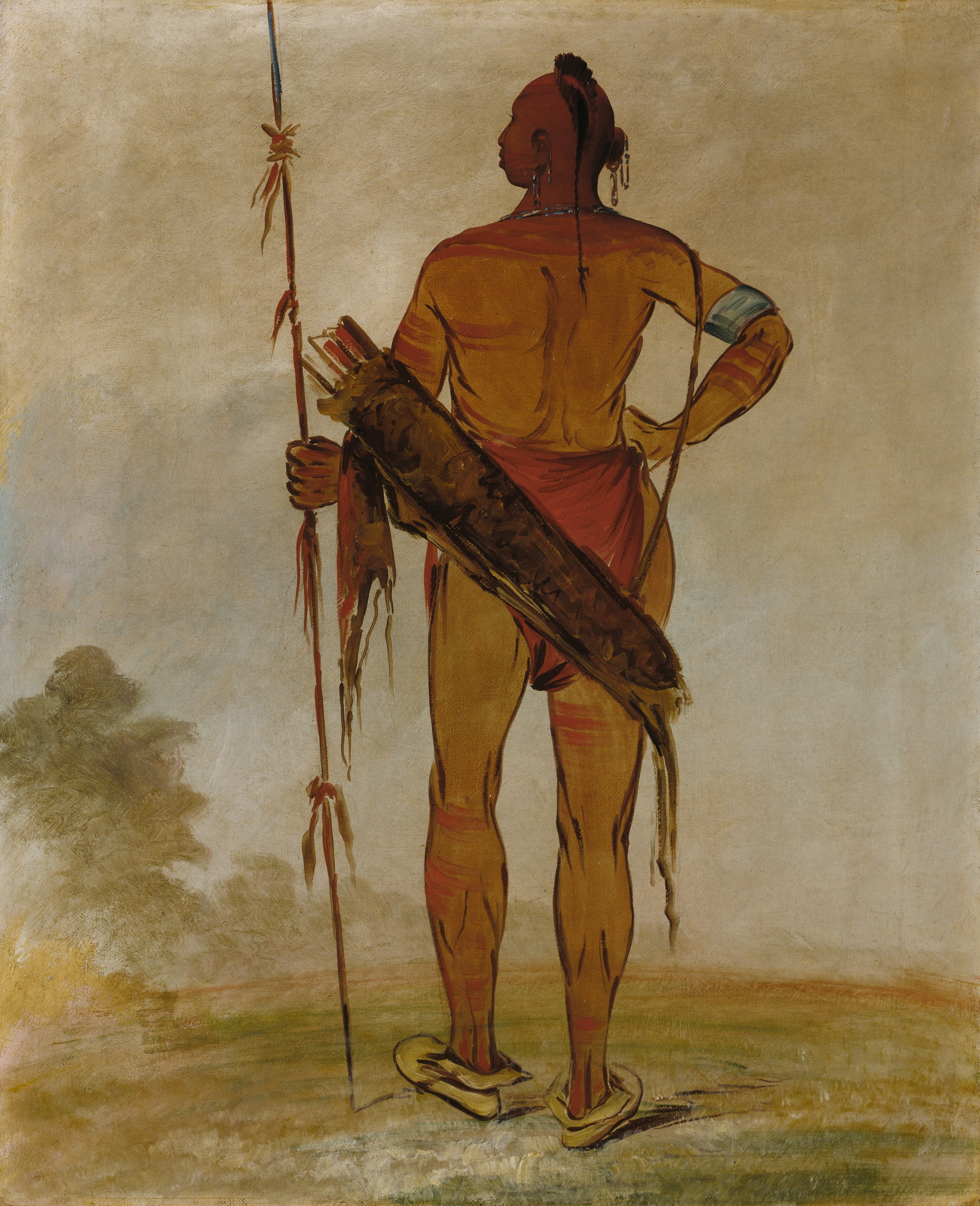 George Catlin, Pa-hú-sha, White Hair, the Younger, a Band Chief