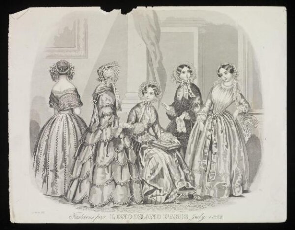 Unknown, Fashions for London and Paris July 1852