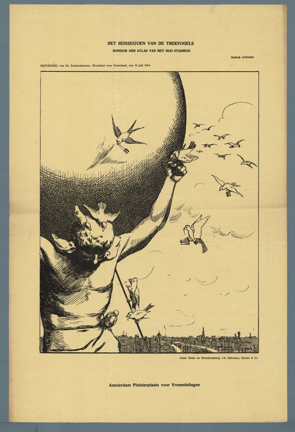Braakensiek, Johan,draughtsman., Het reisseizoen van de trekvogels