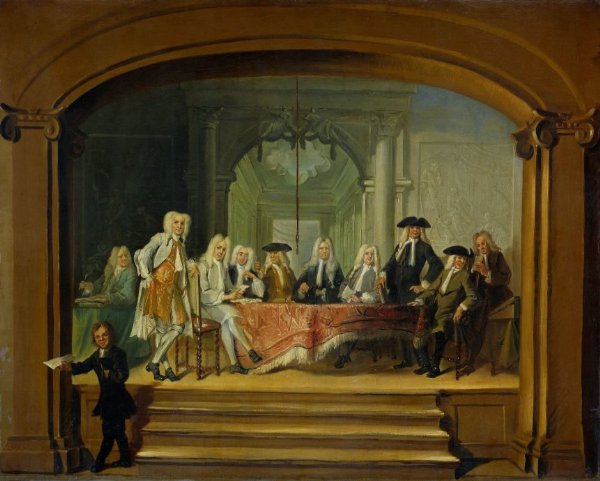 Cornelis Troost, Regents of the Aalmoezeniersweeshuis Orphanage in Amsterdam, 1729