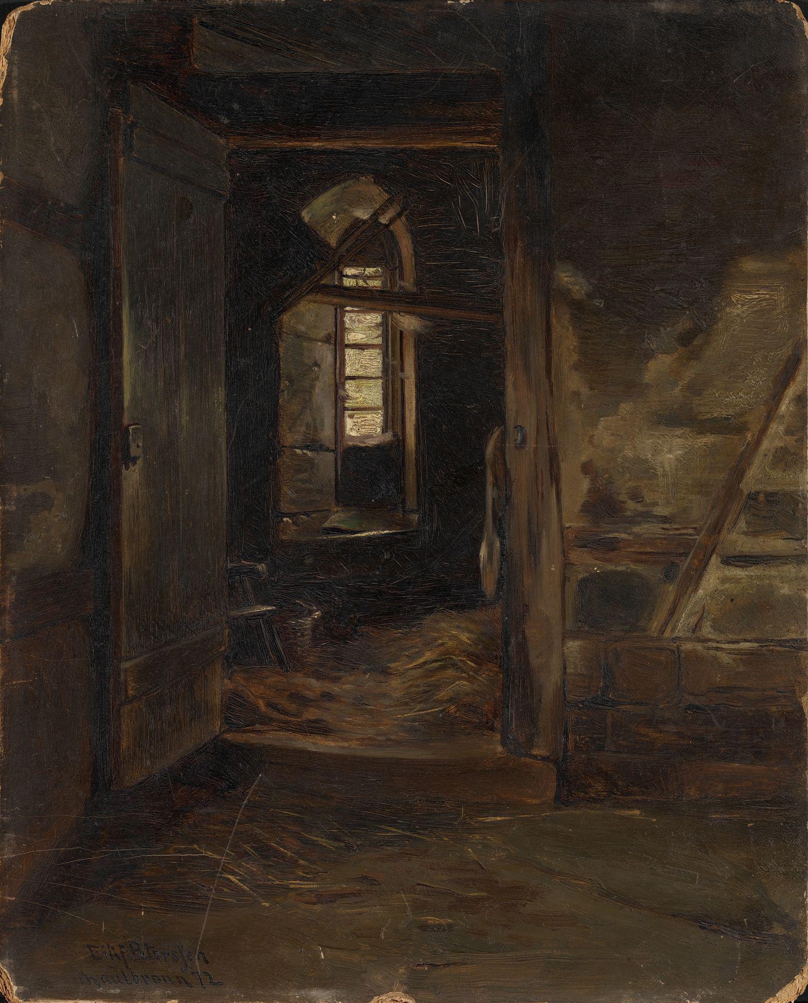 Eilif Peterssen, Interior from a Cowshed