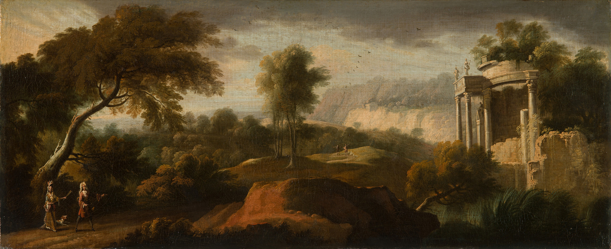 Unknown artist, Figures in a Landscape