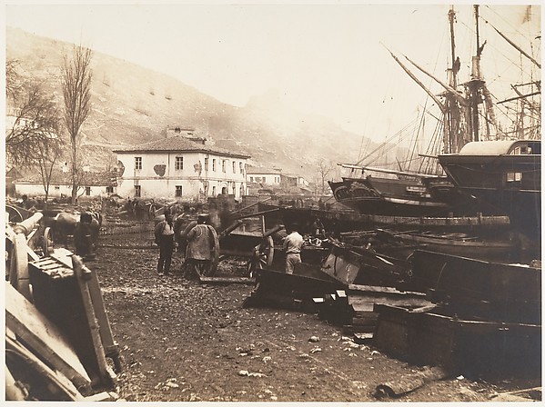 Roger Fenton, Landing Place, Ordnance Wharf, Balaklava