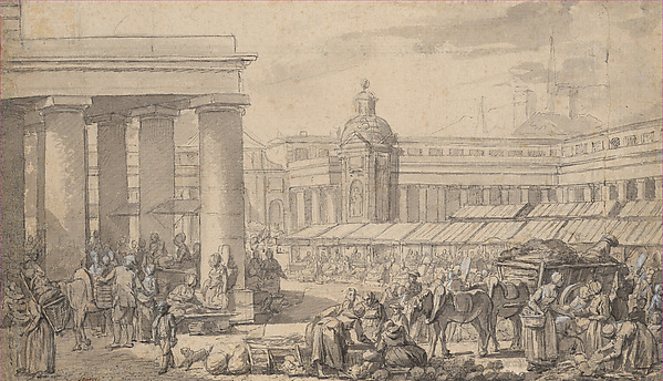 Nicolas Bernard Lépicié, The Interior of a Large Market