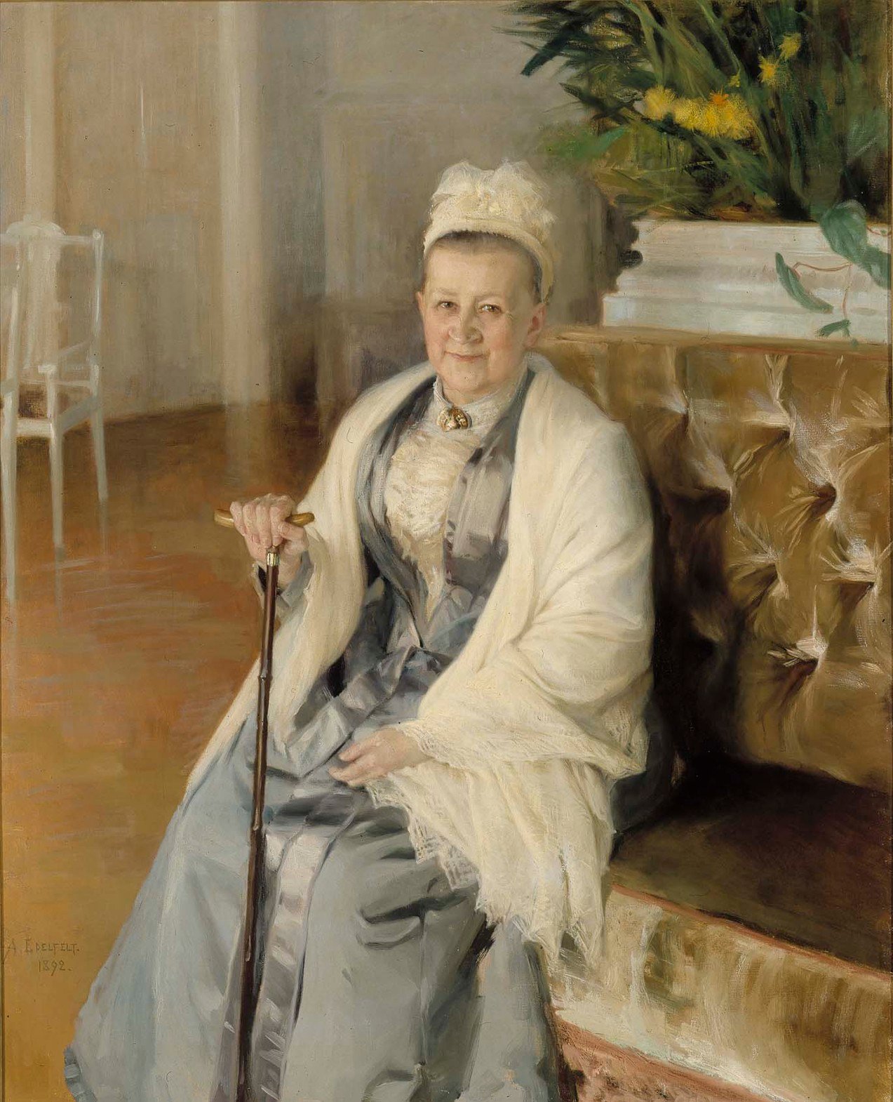 Albert Edelfelt, Portrait of Mrs. Anna Sinebrychoff