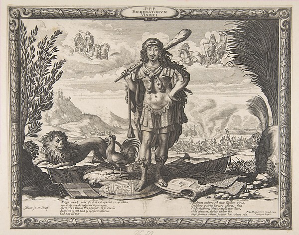 Abraham Bosse, Declaration of War on Spain by Louis XIII: The King as Hercules