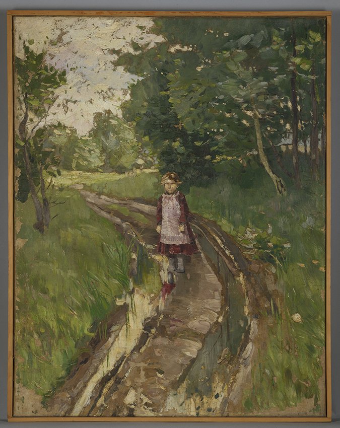 Karl Hagemeister, Kind auf dem Wege, um 1884