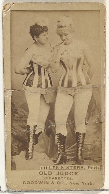 Goodwin & Company, Lilles Sisters, Paris, from the Actors and Actresses series (N171) for Old Judge Cigarettes