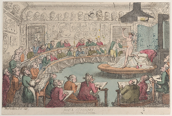 Thomas Rowlandson, Royal Academy, Somerset House, London