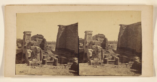 Francis Frith, [Unidentified ruins, Egypt or Ethiopia]
