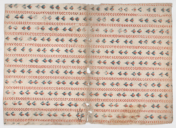 Anonymous, Book cover with overall floral pattern