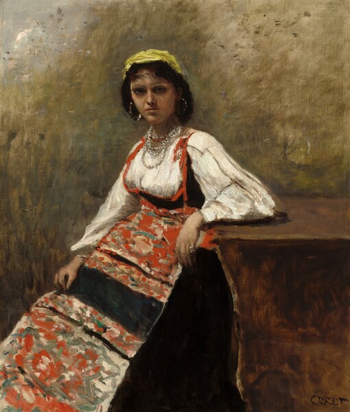 Jean-Baptiste-Camille Corot, Italian Woman (La Morieri)