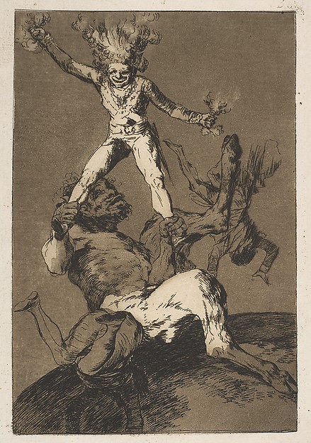 Goya (Francisco de Goya y Lucientes), Plate 56 from "Los Caprichos": To rise and to fall (Subir y bajar)