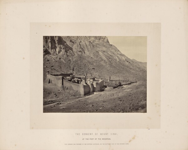 Francis Frith, The Convent of Mount Sinai at the Foot of the Mountain