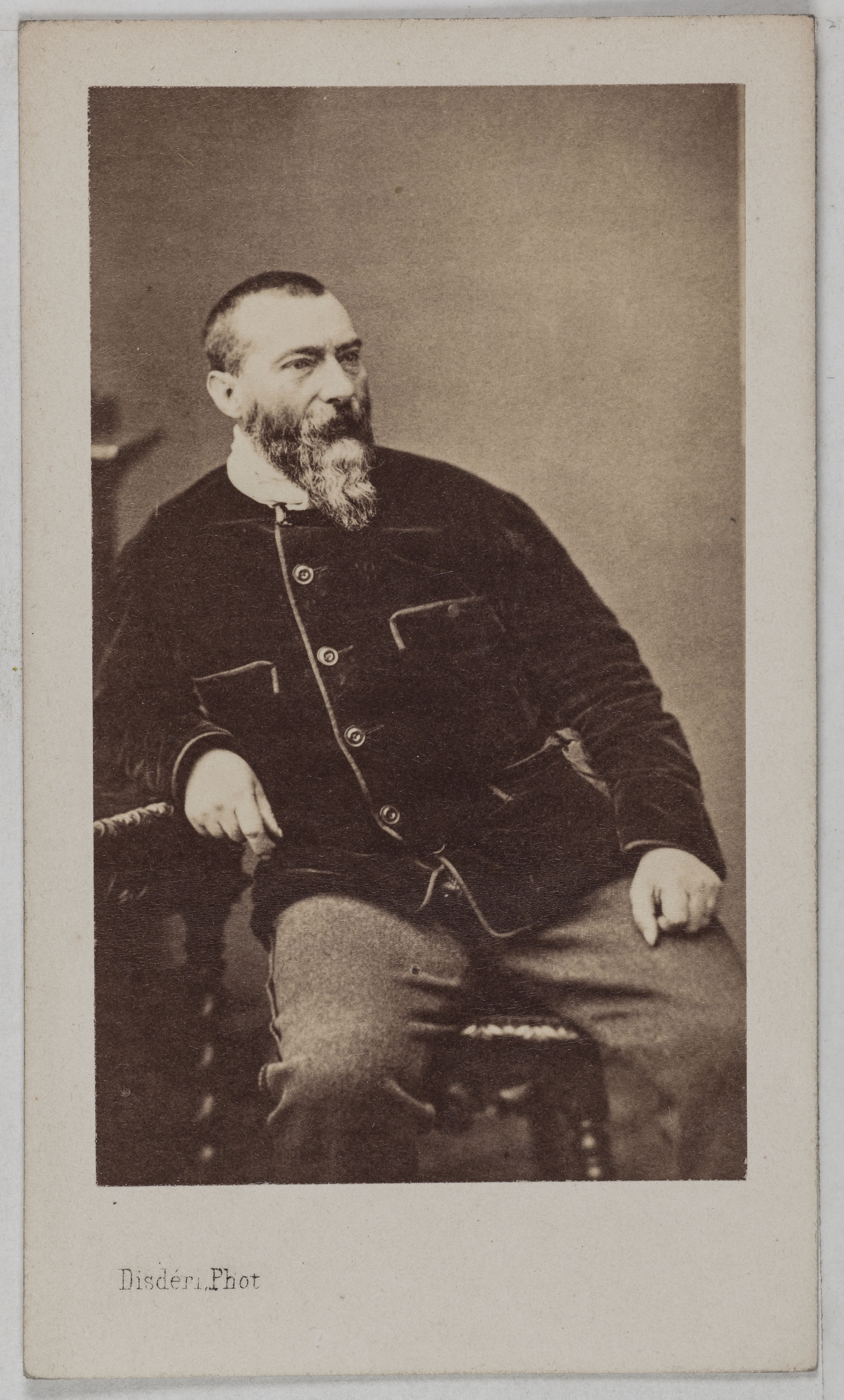 André-Adolphe-Eugène Disdéri, Portrait d'Alphonse Karr (1808-1890), (écrivain, journaliste)