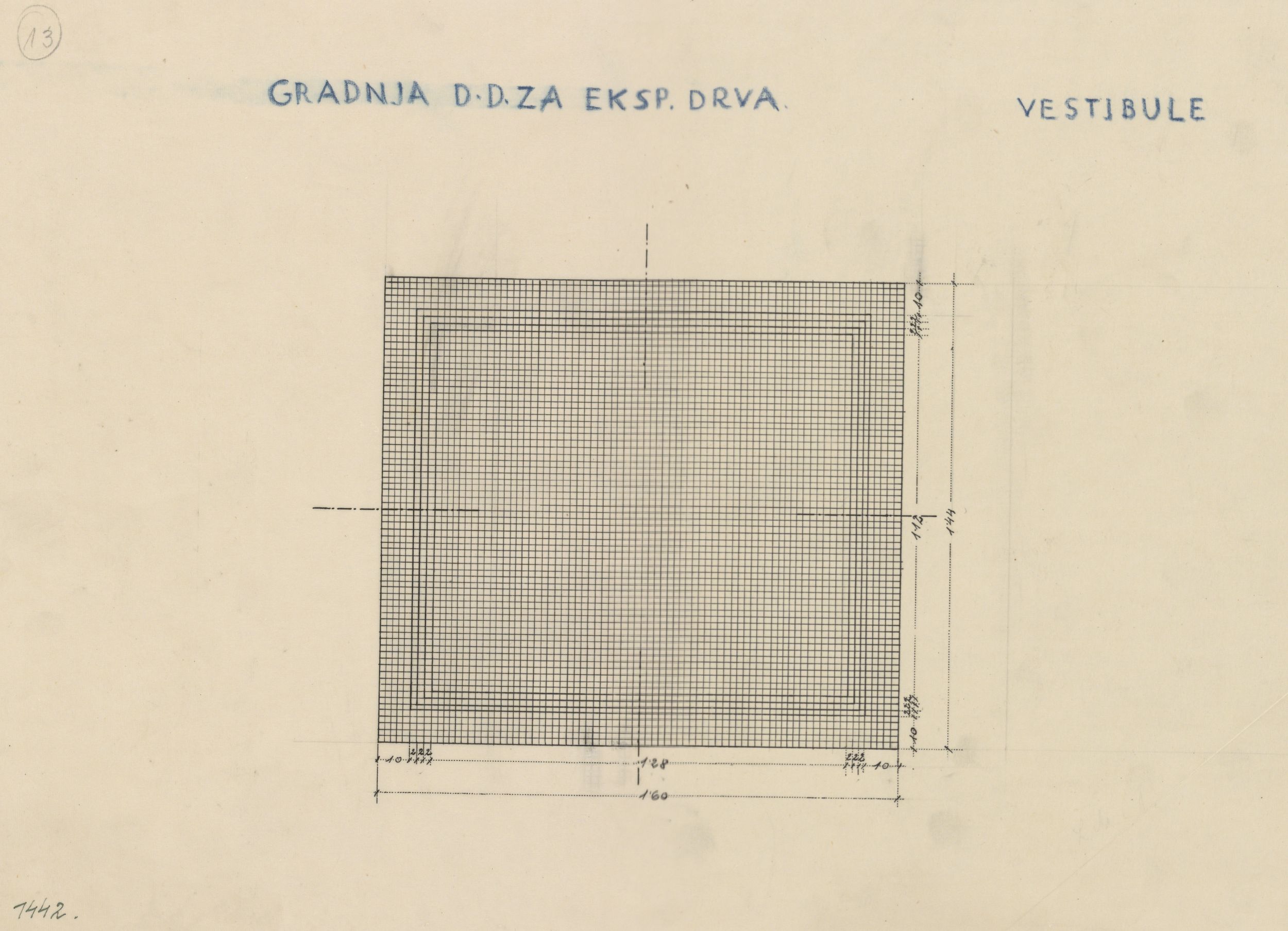 Viktor Kovačić, Stambena i trgovačka zgrada za eksploataciju drva, popločenje/vestibul