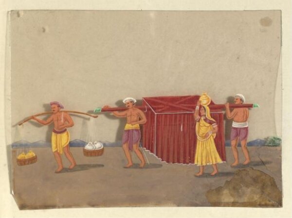 Unknown, One of eight paintings illustrating modes of transport.