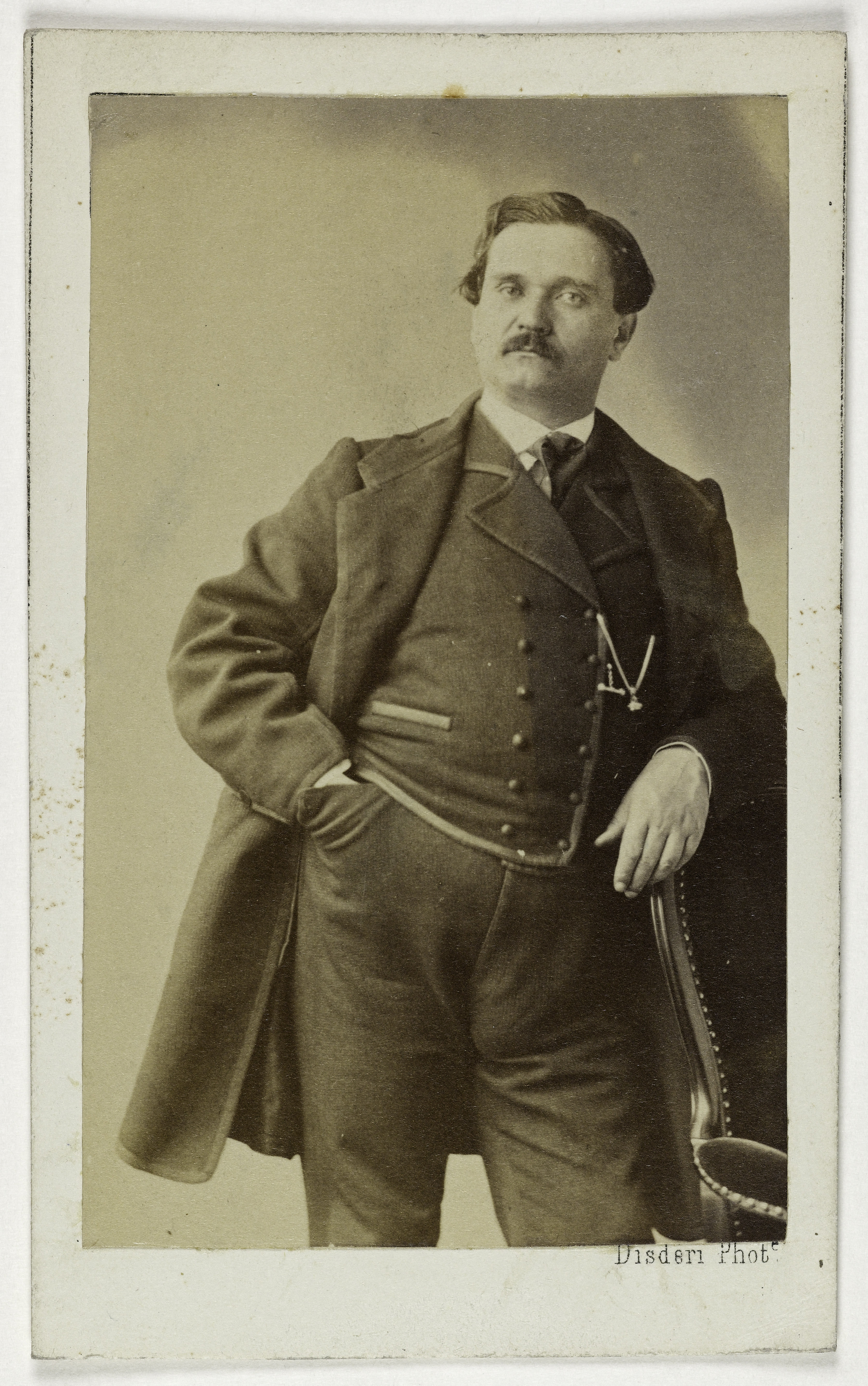 André-Adolphe-Eugène Disdéri, Portrait d'Ismaël (Jean Js. Jammes), (1827-1893), chanteur lyrique, baryton