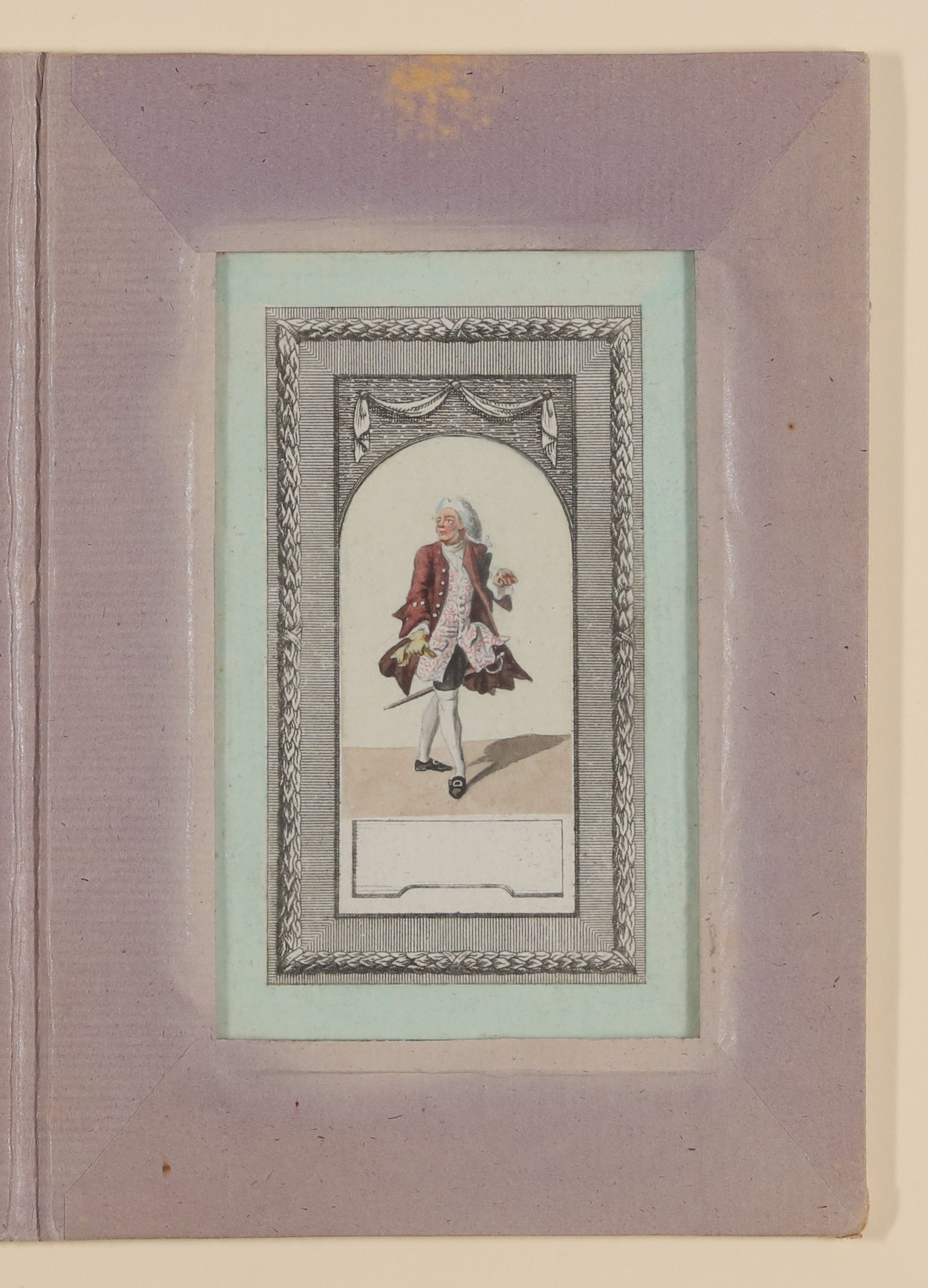 Daniel Nikolaus Chodowiecki, Närrischer Herr [Teil der Kassette "CHODOWIECKI, MANNSPERSONEN, Bd. 4"]