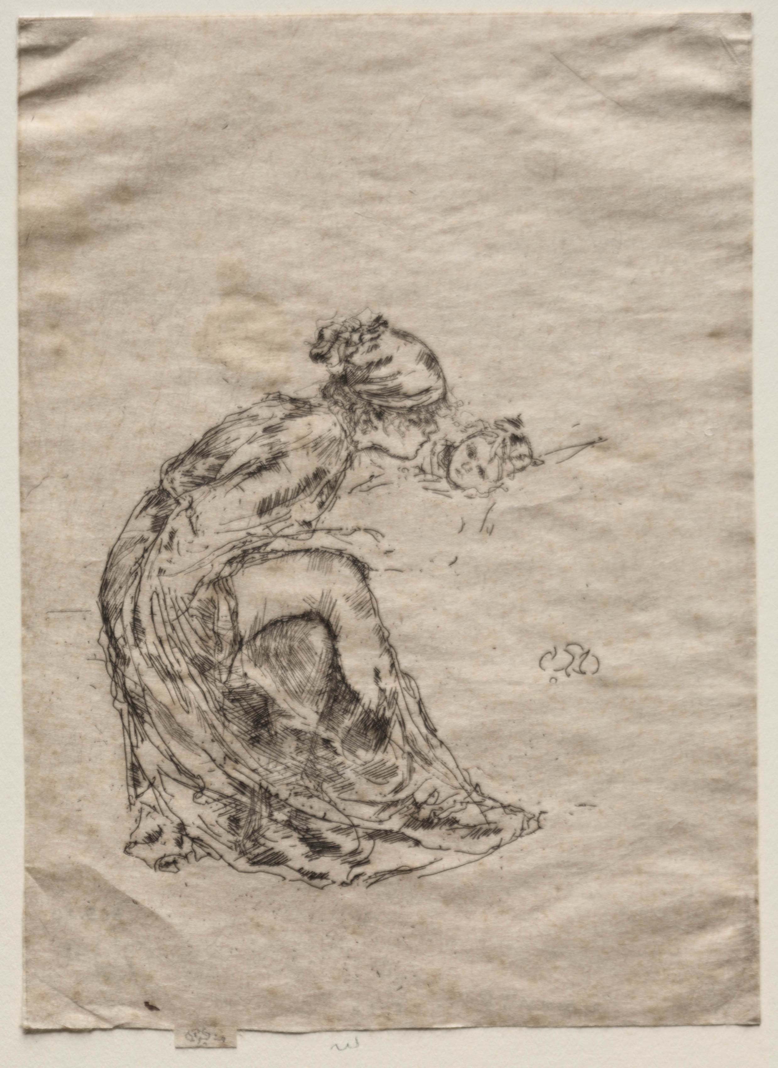 James McNeill Whistler, Cameo, No. 1 (Mother and Child)
