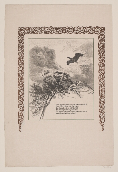 F. Hendriksen, Illustration til Grundtvig: "Den signede dag"
