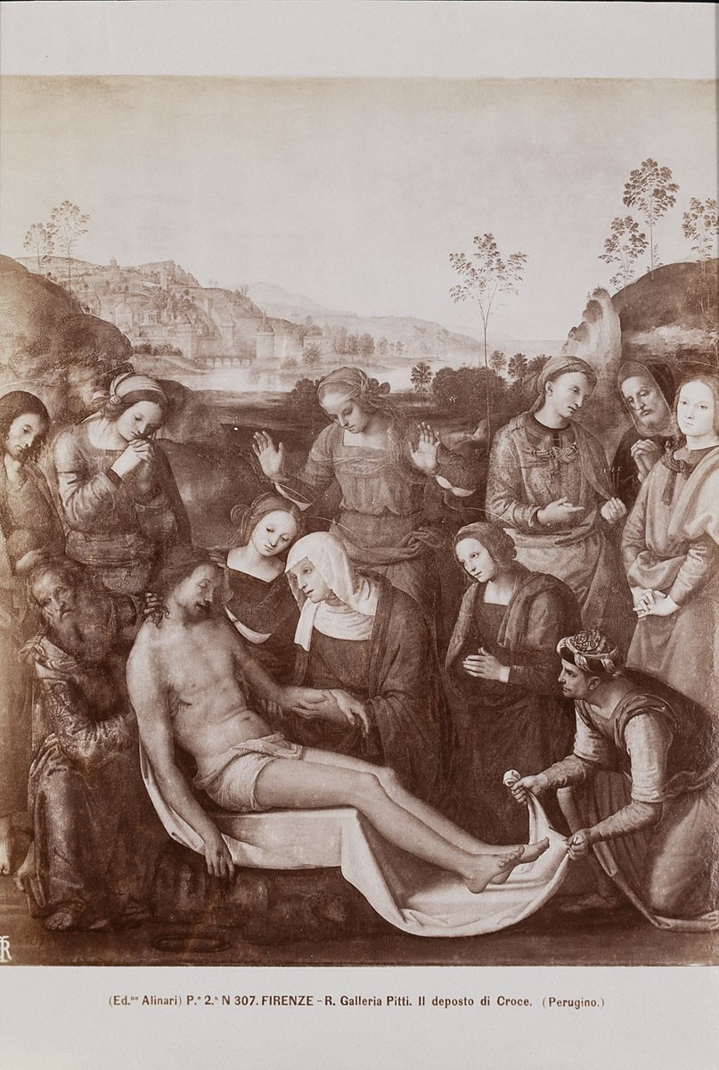 Fratelli Alinari, Pietro Perugino: Kreuzabnahme. Galleria Palatina, Palazzo Pitti, Florenz