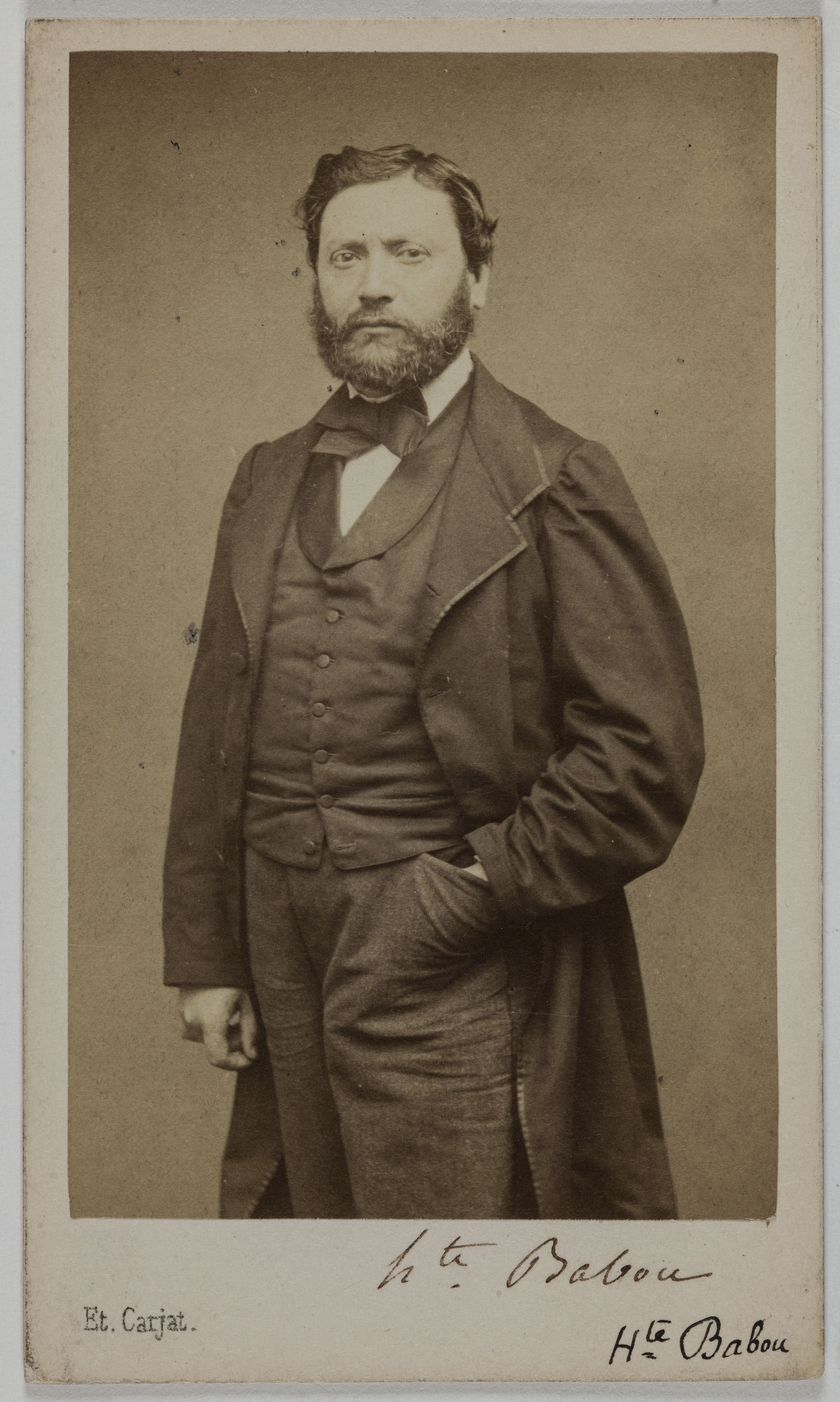 Etienne Carjat, Portrait d'Hippolyte Babou (ou Jean-sans-Peur), (1824-1878), (littérateur)