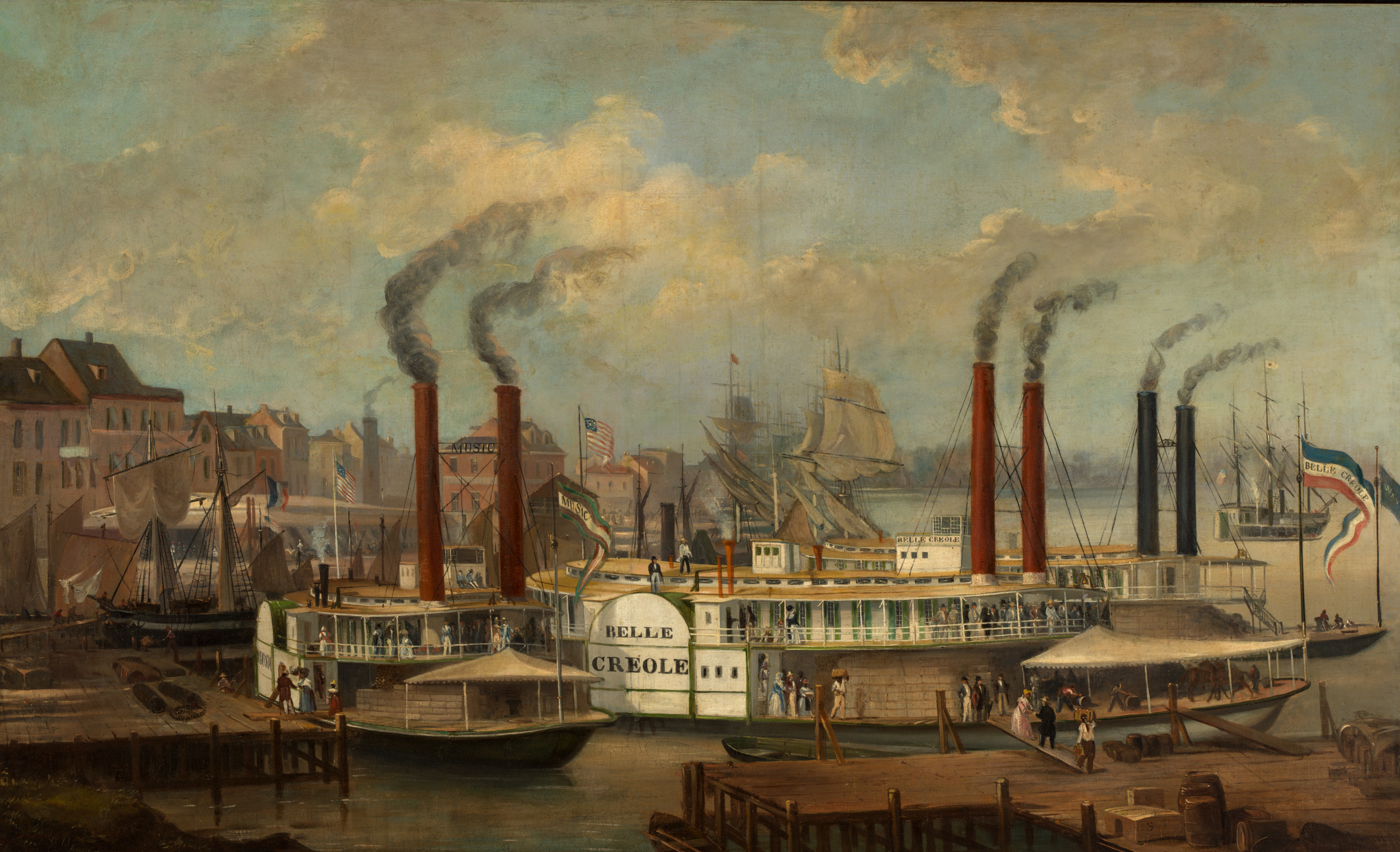 Unidentified, The "Belle Creole" at New Orleans