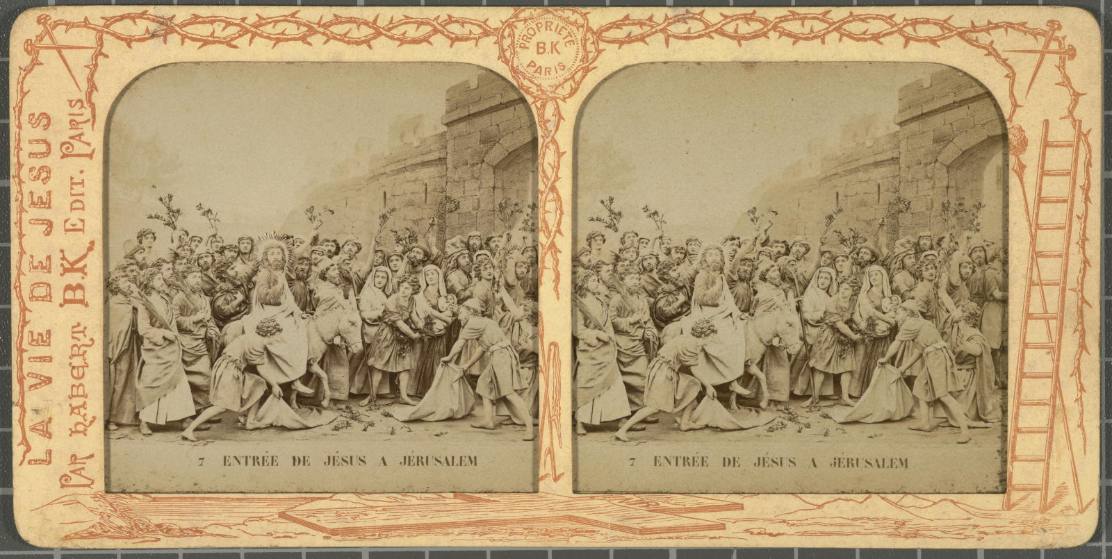Desconegut, Entrée de Jésus in Jérusalem B.K. Editeur
