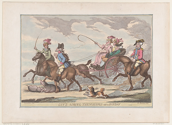Thomas Rowlandson, Cit's Airing Themselves On A Sunday