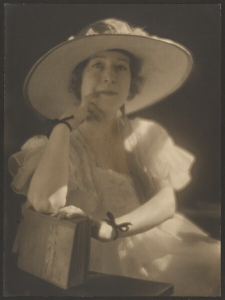 Louis Fleckenstein, [Portrait of a Woman with Ribbons at her Wrists]