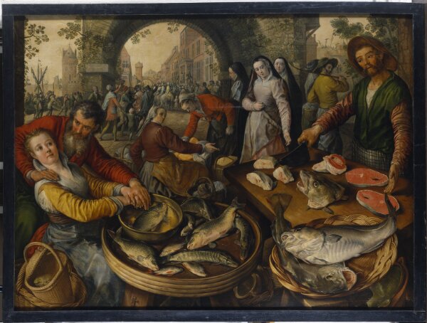 Joachim Beuckelaer, Fiskhandel: Ecce Homo