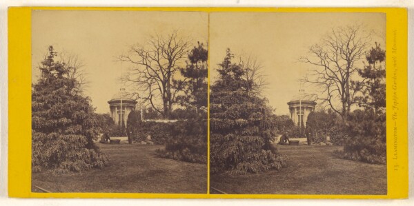 Unknown, Leamington - The Jephson Gardens, with Monument.