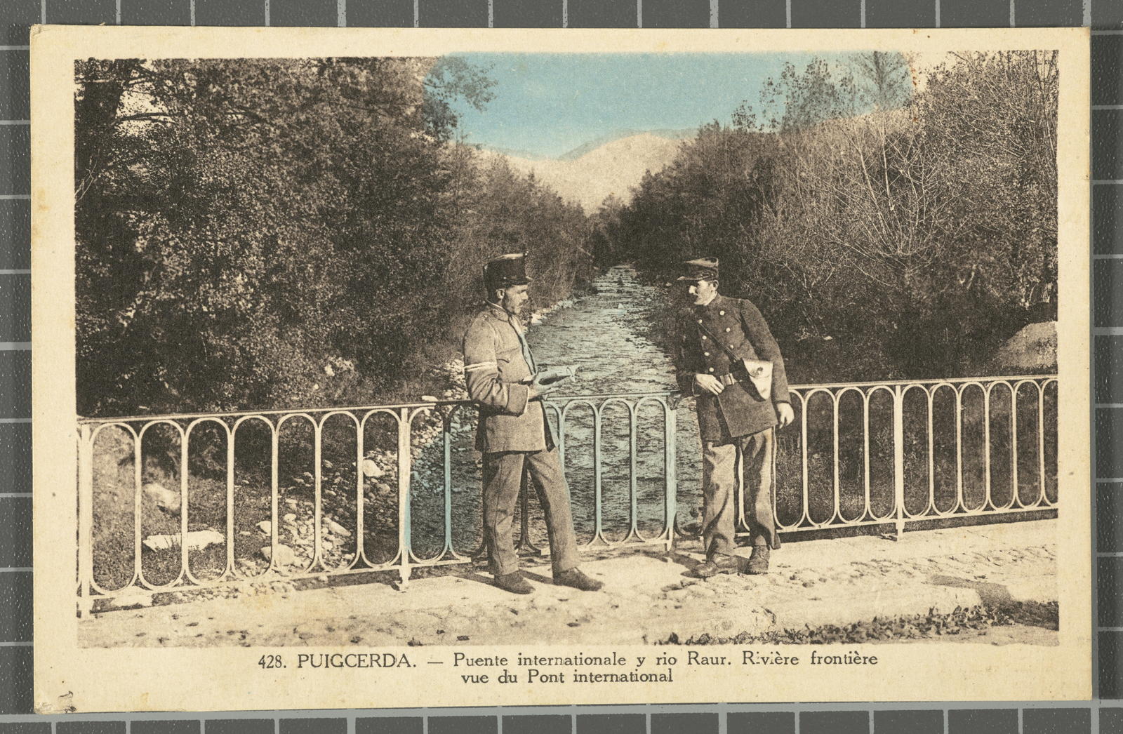 Desconegut, 428. Puigcerda.- Puente internationale y rio Raur