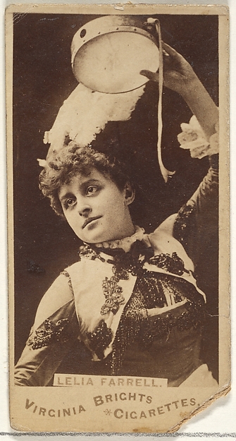 Allen & Ginter, Leila Farrell, from the Actors and Actresses series (N45, Type 1) for Virginia Brights Cigarettes