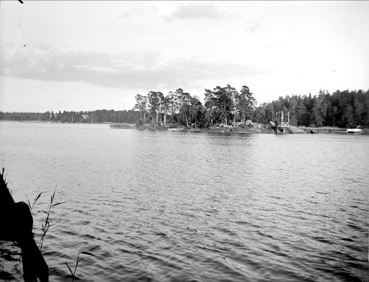 August Fredrik Schagerström, Sjön Trehörningen, Funbo socken, Uppland juni 1934