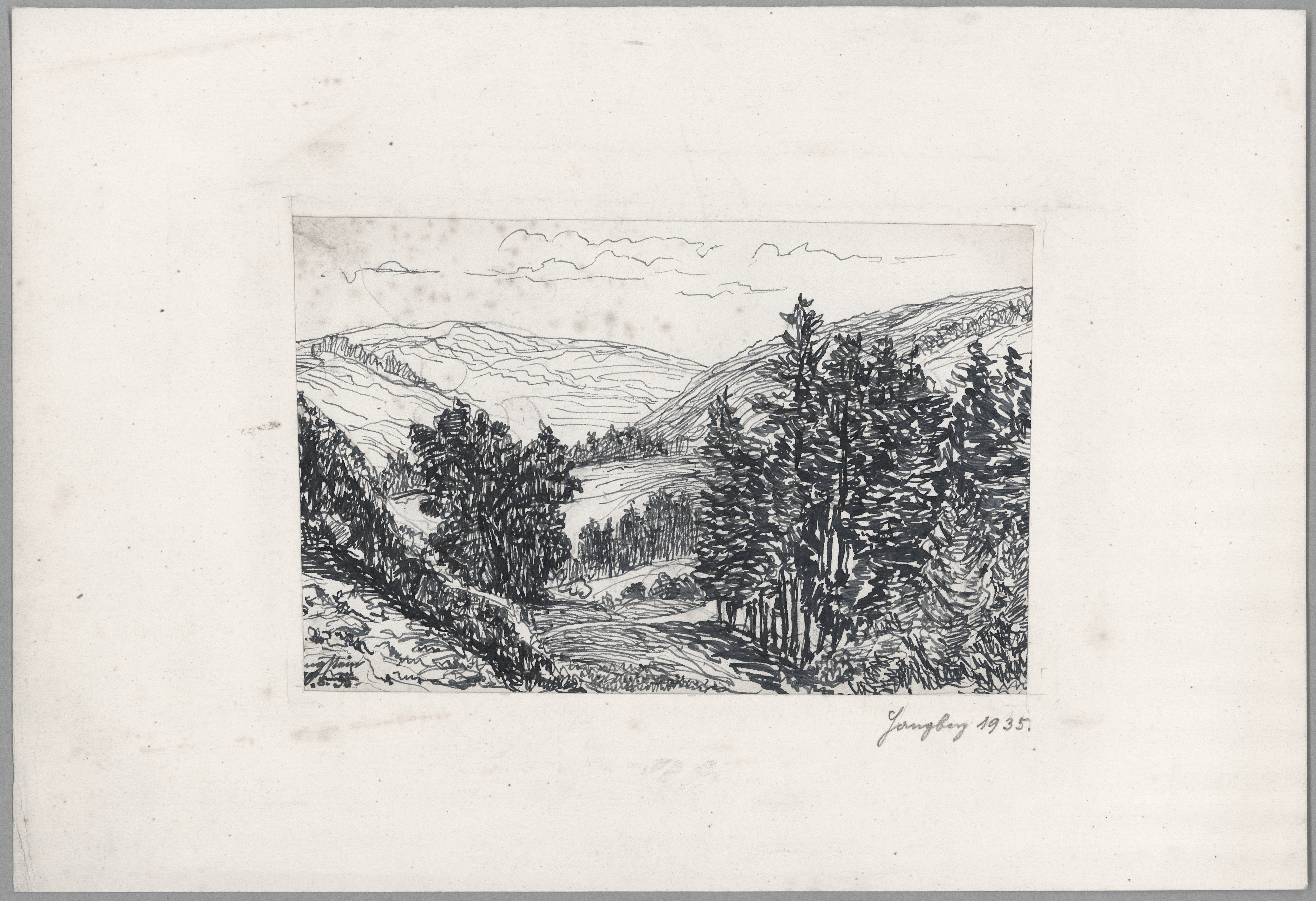 Otto Stiehl, Hangstein (Rennsteig): Landschaft